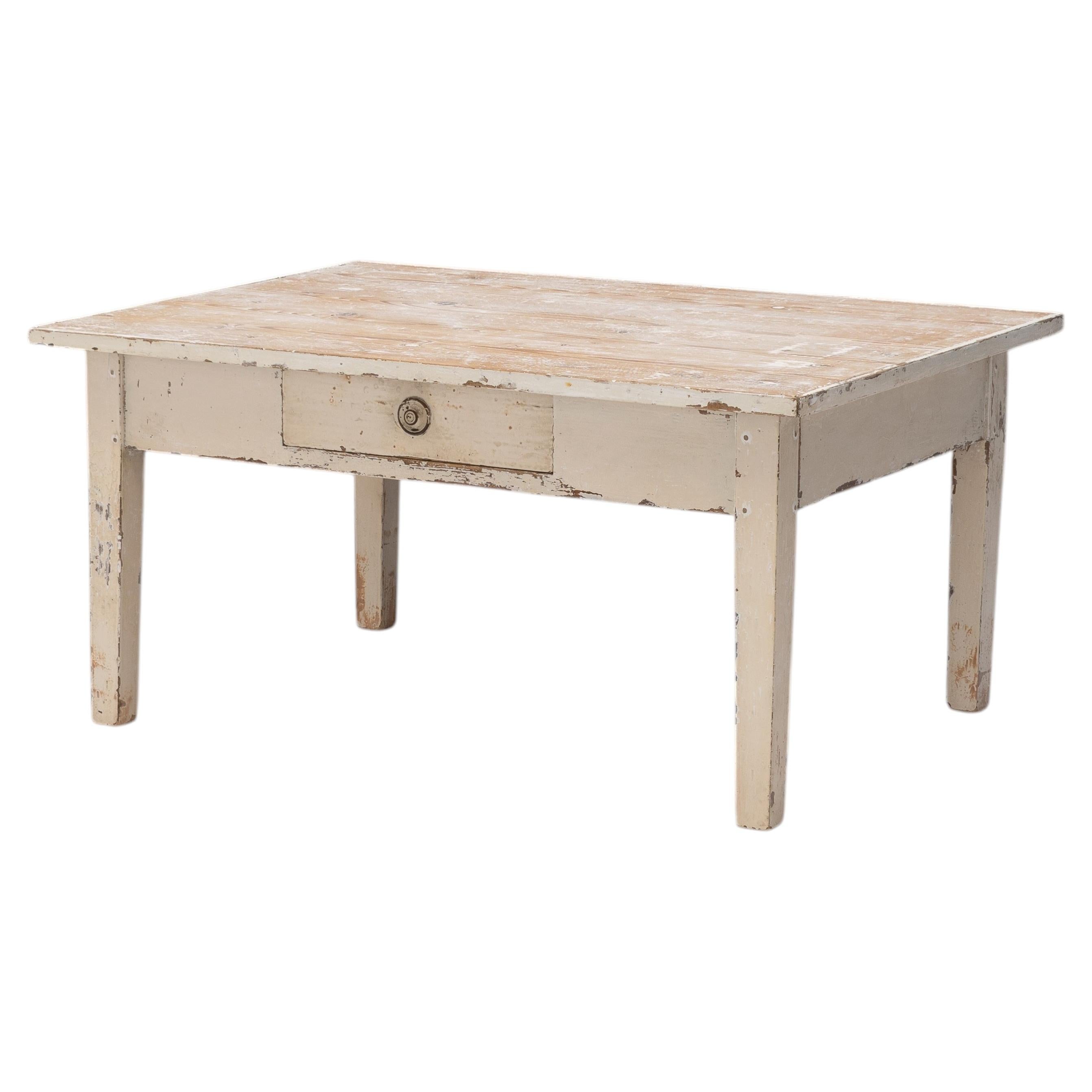 Table basse en pin en vente