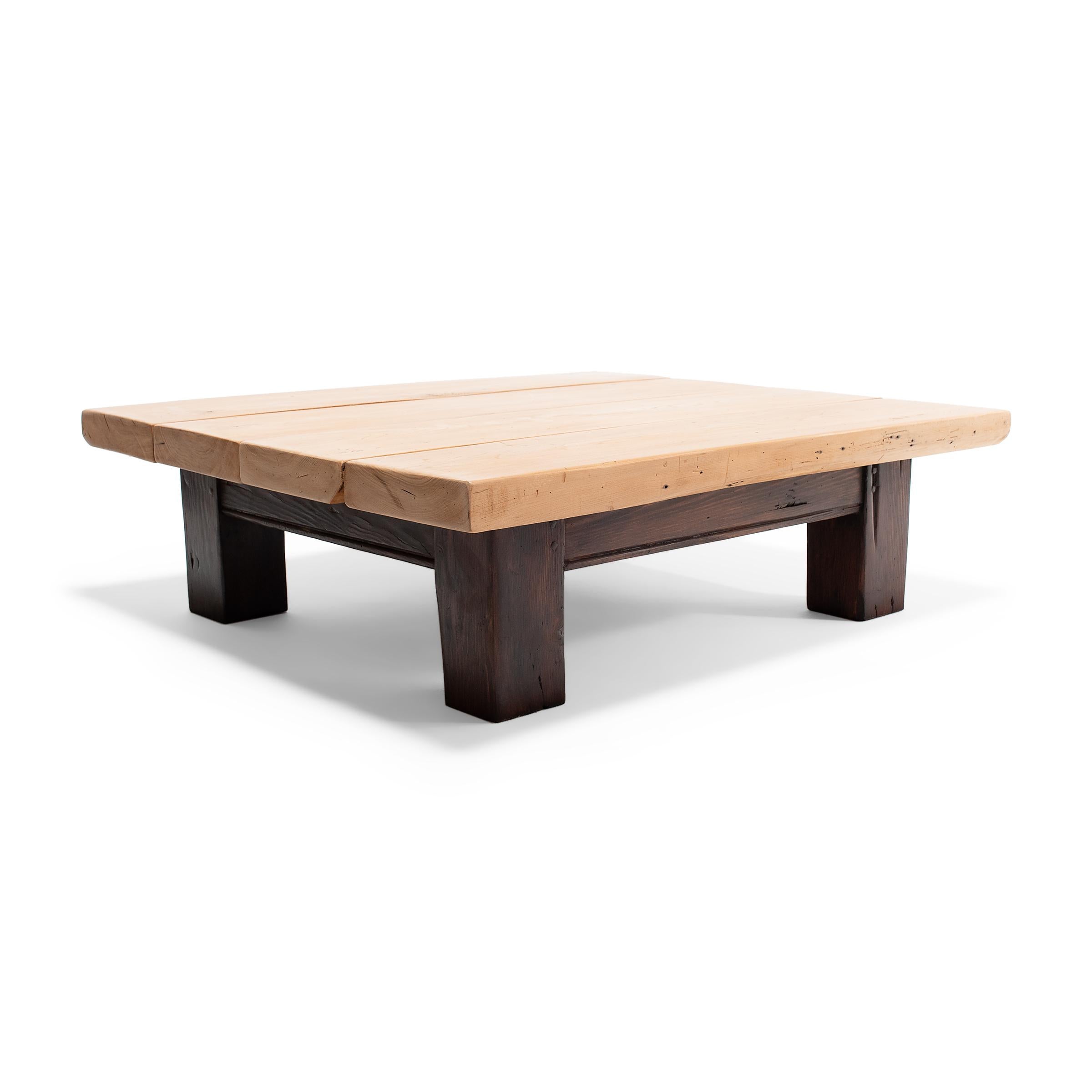 Organic Modern Low Plank Top Plains Table