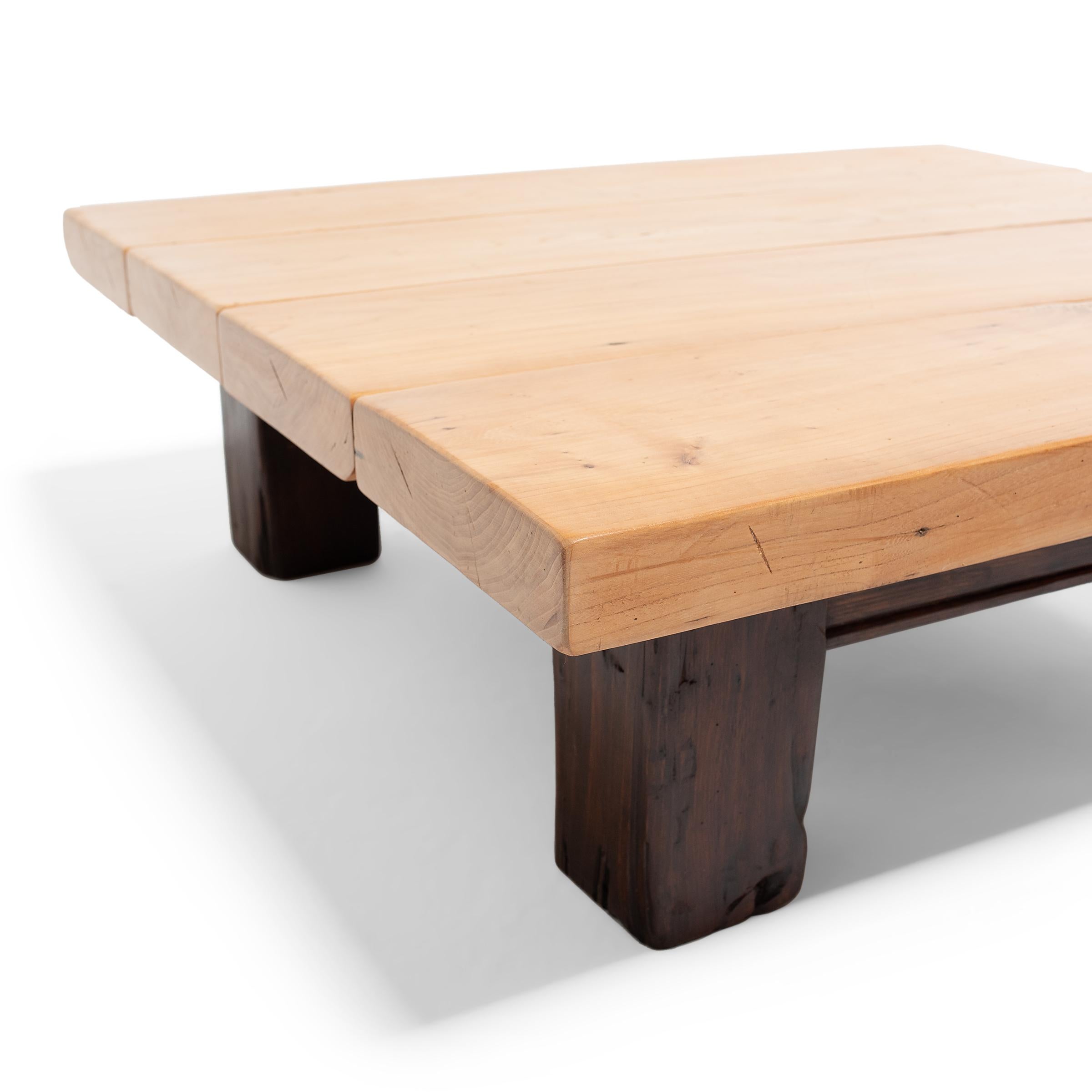 Stained Low Plank Top Plains Table
