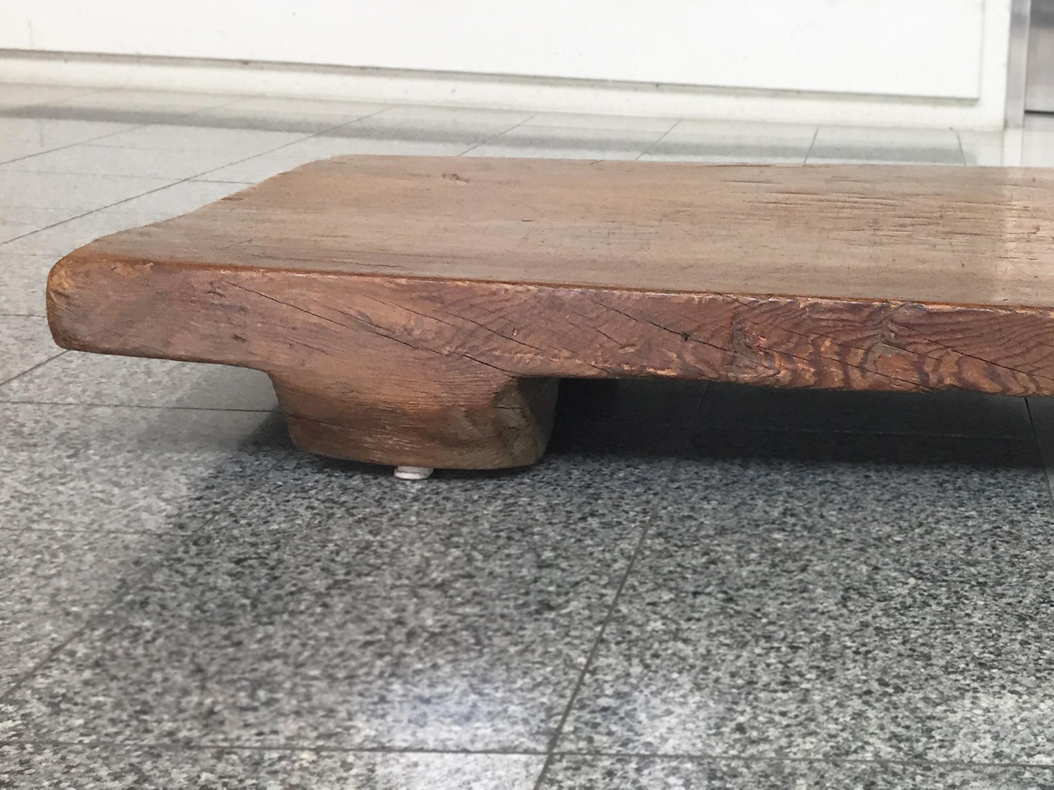 Low Plinth Coffee Table in the Style of Axel Vervoordt In Good Condition In New York, NY