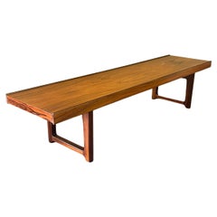 Retro Low Profile Bench / Coffee Table in Rosewood by Torbjørn Afdal for Bruksbo