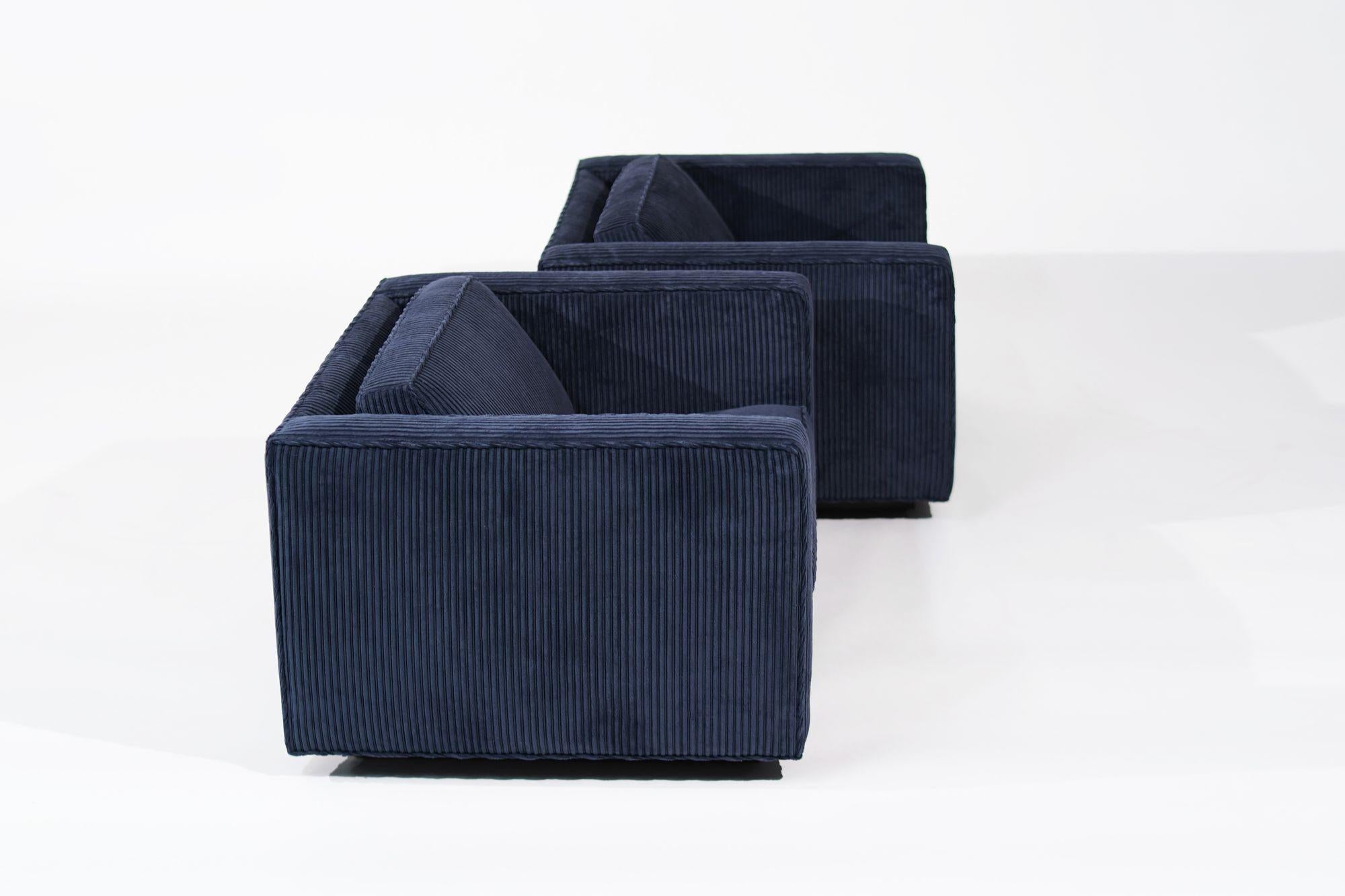 Late 20th Century Low Profile Lounges by Milo Baughman, C. 1970s For Sale
