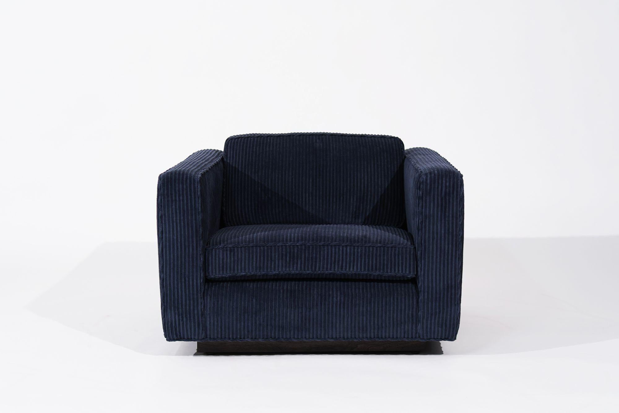 Polyester Low Profile Lounges by Milo Baughman, C. 1970s For Sale
