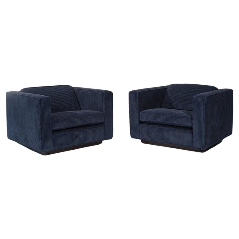Low Profile Lounges by Milo Baughman, C. 1970s For Sale