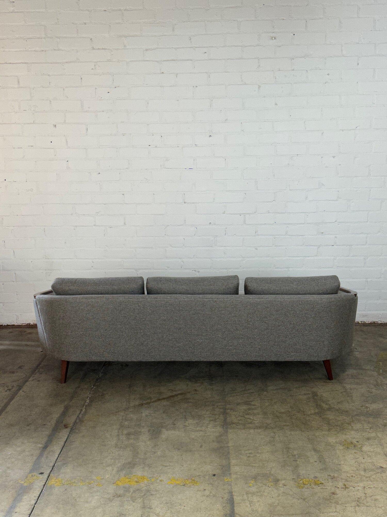 Low Profile Midcentury Sofa in Grey In Good Condition In Los Angeles, CA