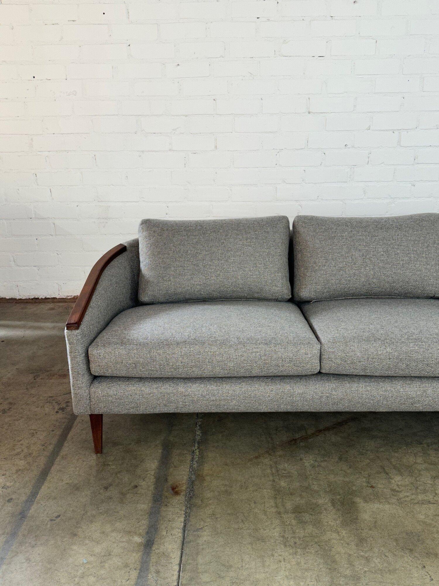 Low Profile Midcentury Sofa in Grey 1