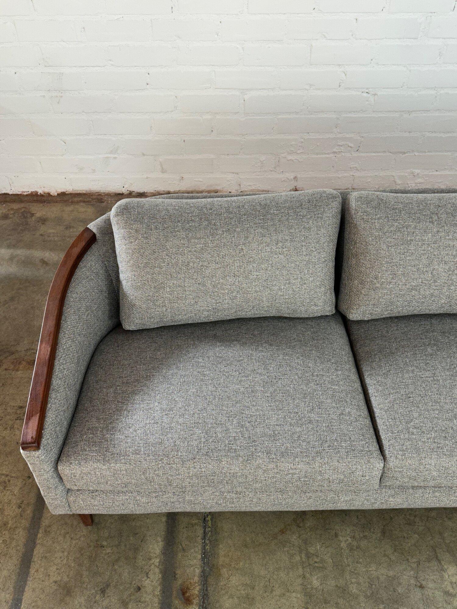Low Profile Midcentury Sofa in Grey 2