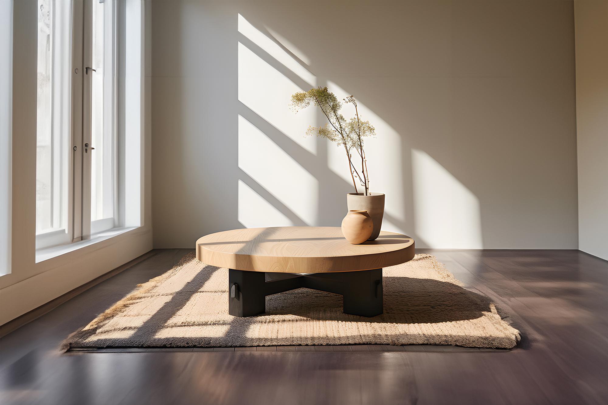 low profile coffee table round