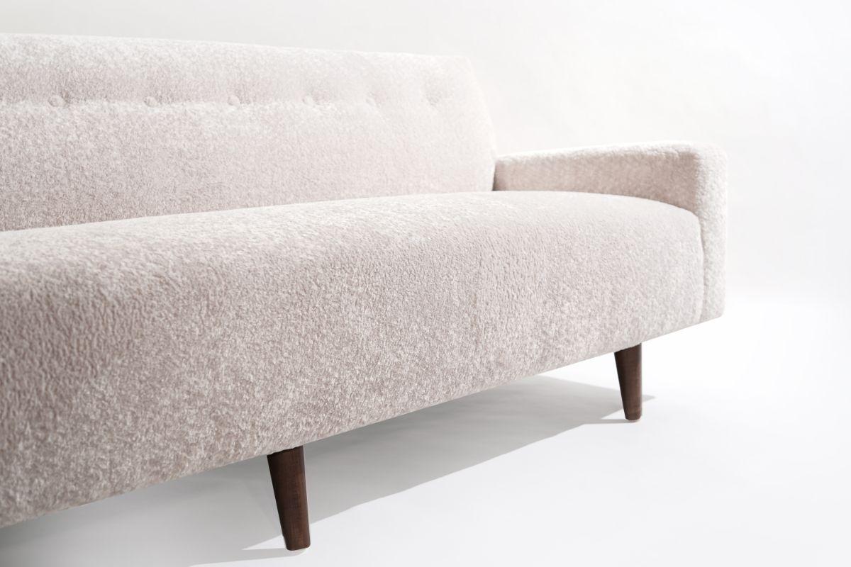 Wool Low Profile Sofa by Edward Wormley, 1950s