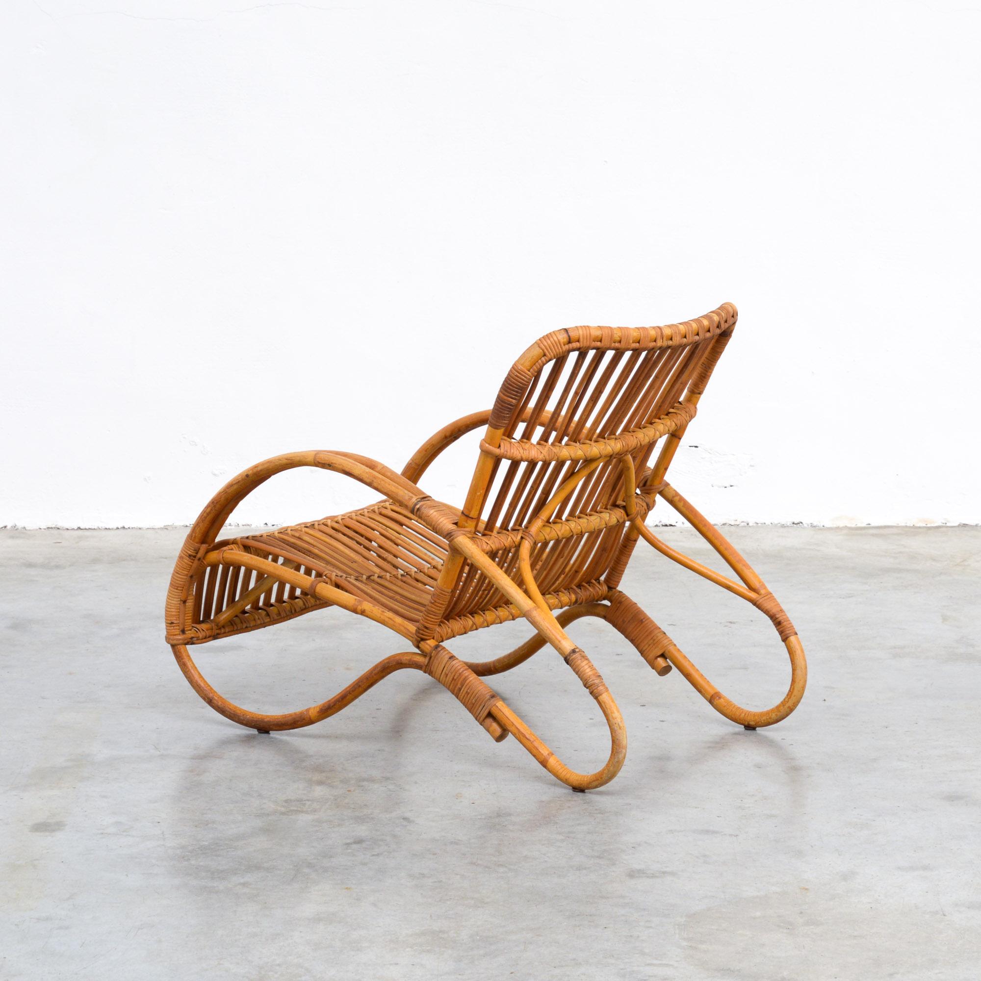 rattan low chair