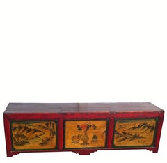 Low Red Top TV Sideboard