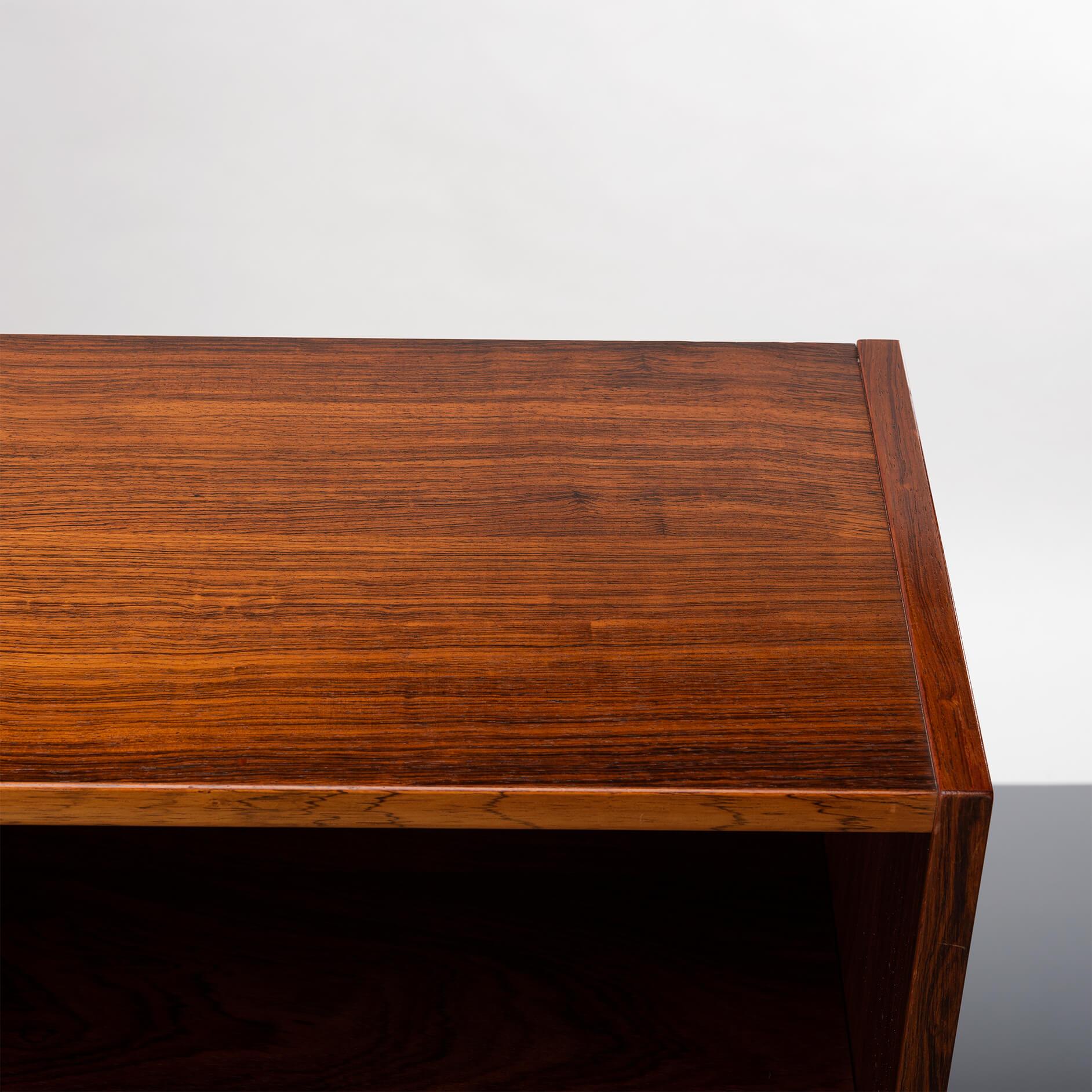 Low Rosewood Bookcase by Carlo Jensen for Hundevad & Co, 1960s For Sale 4