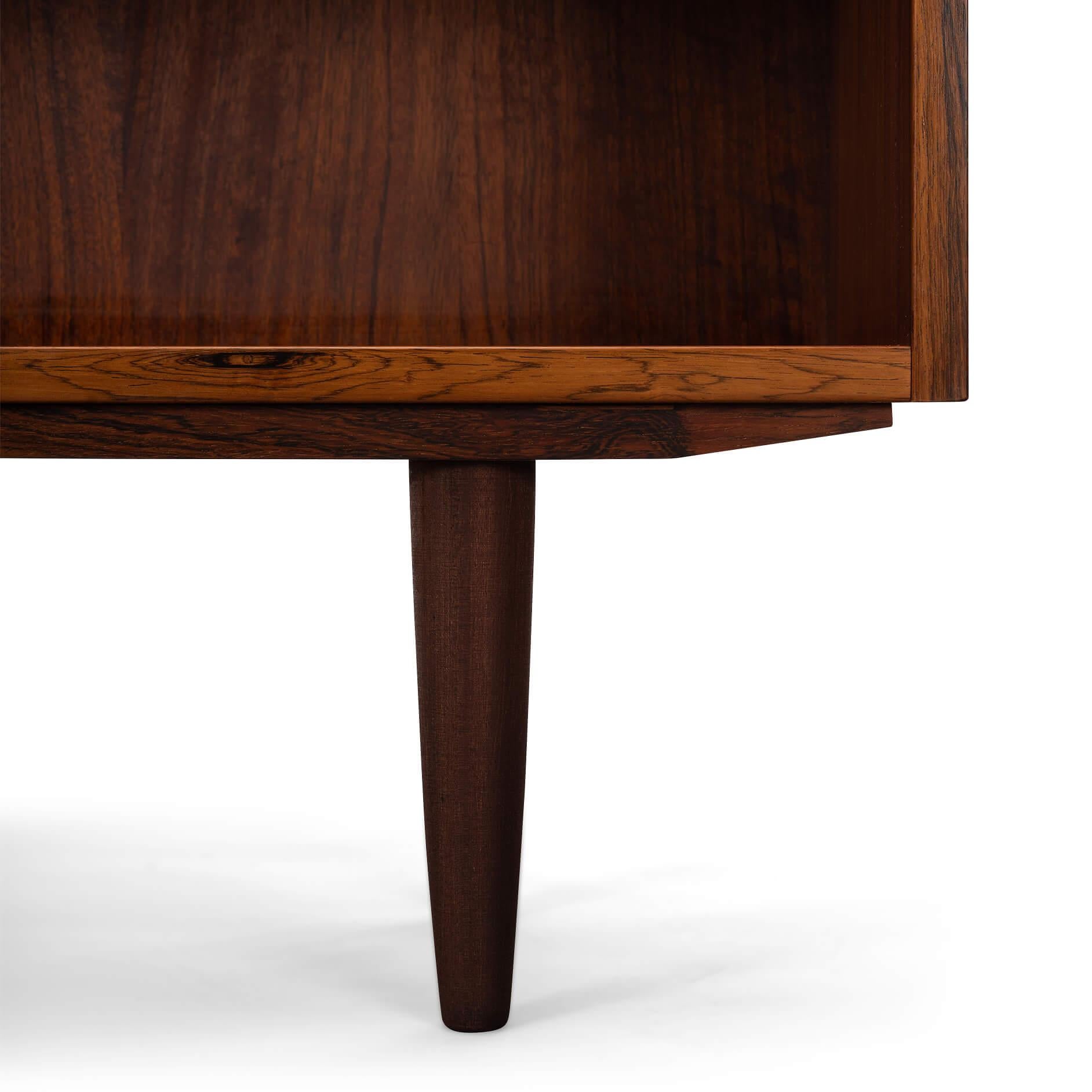 Danish Low Rosewood Bookcase by Carlo Jensen for Hundevad & Co, 1960s For Sale