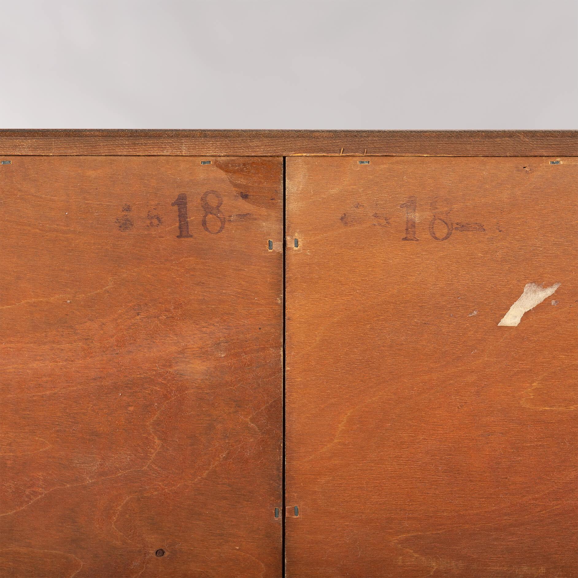 Veneer Low Rosewood Bookcase by Carlo Jensen for Hundevad & Co, 1960s For Sale