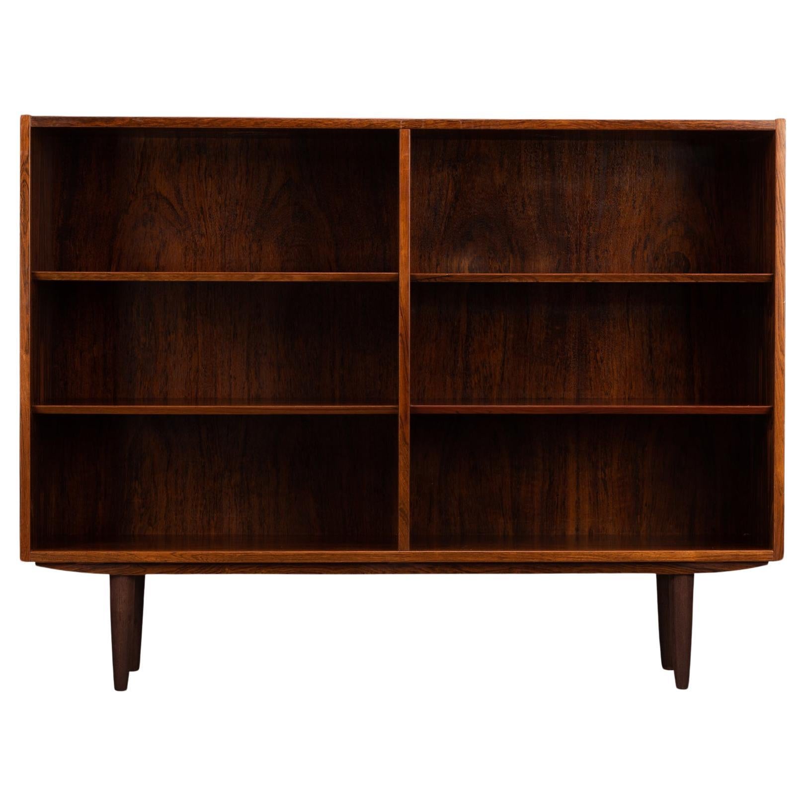 Low Rosewood Bookcase by Carlo Jensen for Hundevad & Co, 1960s