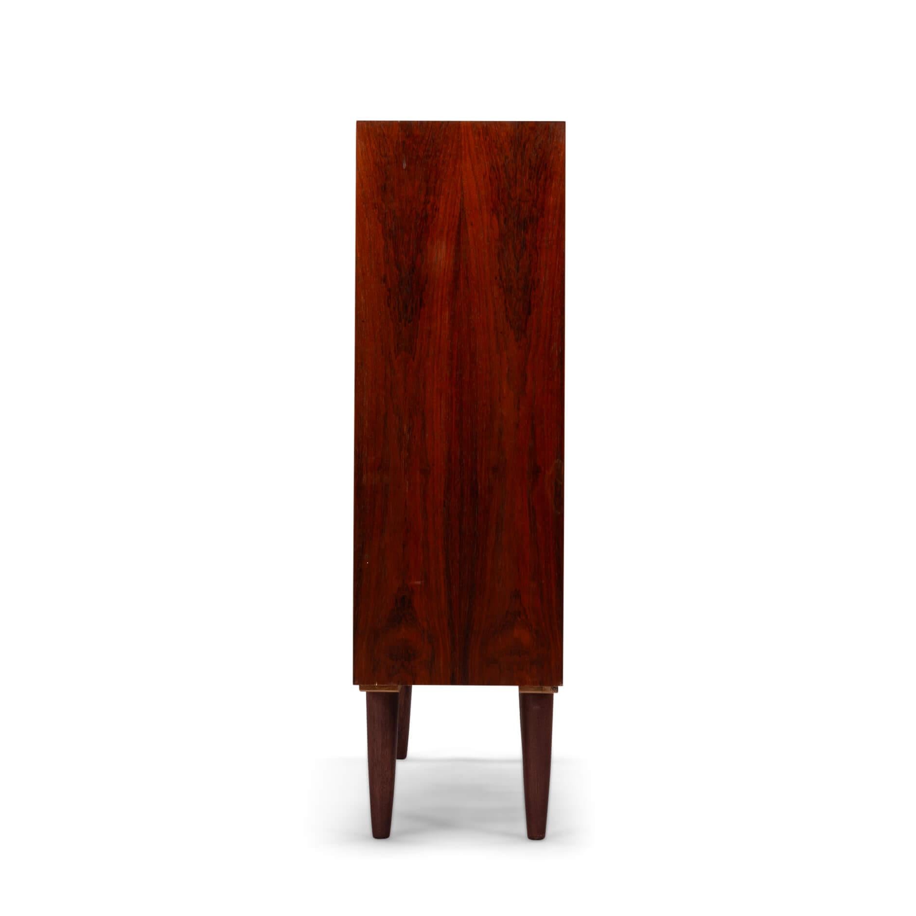 Mid-Century Modern Low Rosewood Bookcase Model 9 by Omann Jun, 1960s