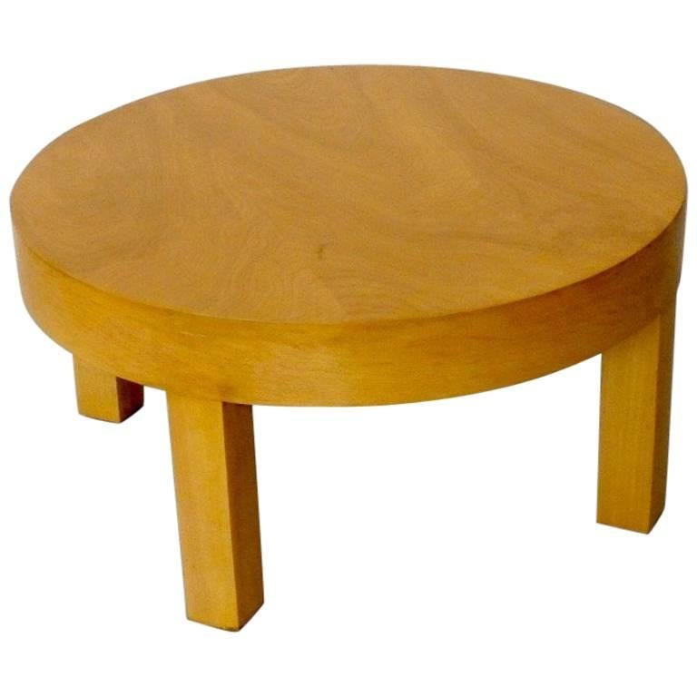 Low Round Art Deco Side Table or Stand