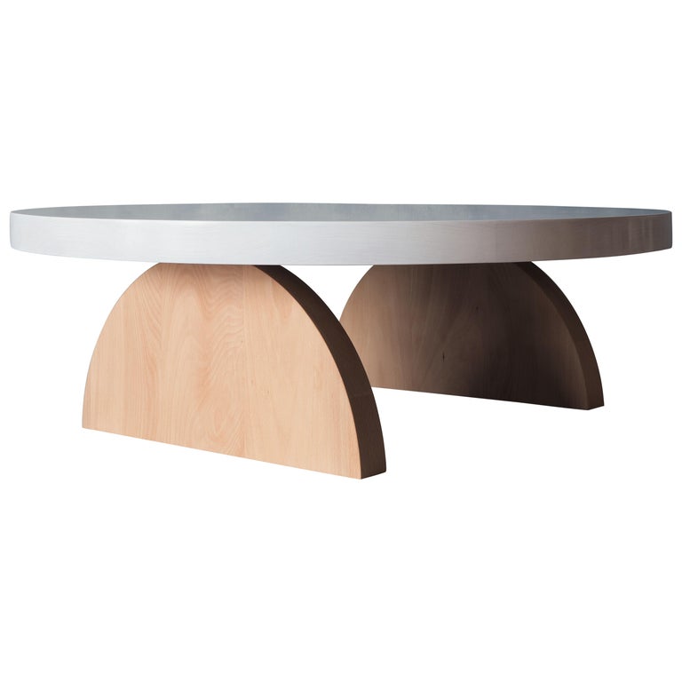 Low Round Coffee Table By Msj Furniture, Round Low Table