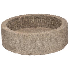 Low Round Chinese Mill Stone, c. 1900
