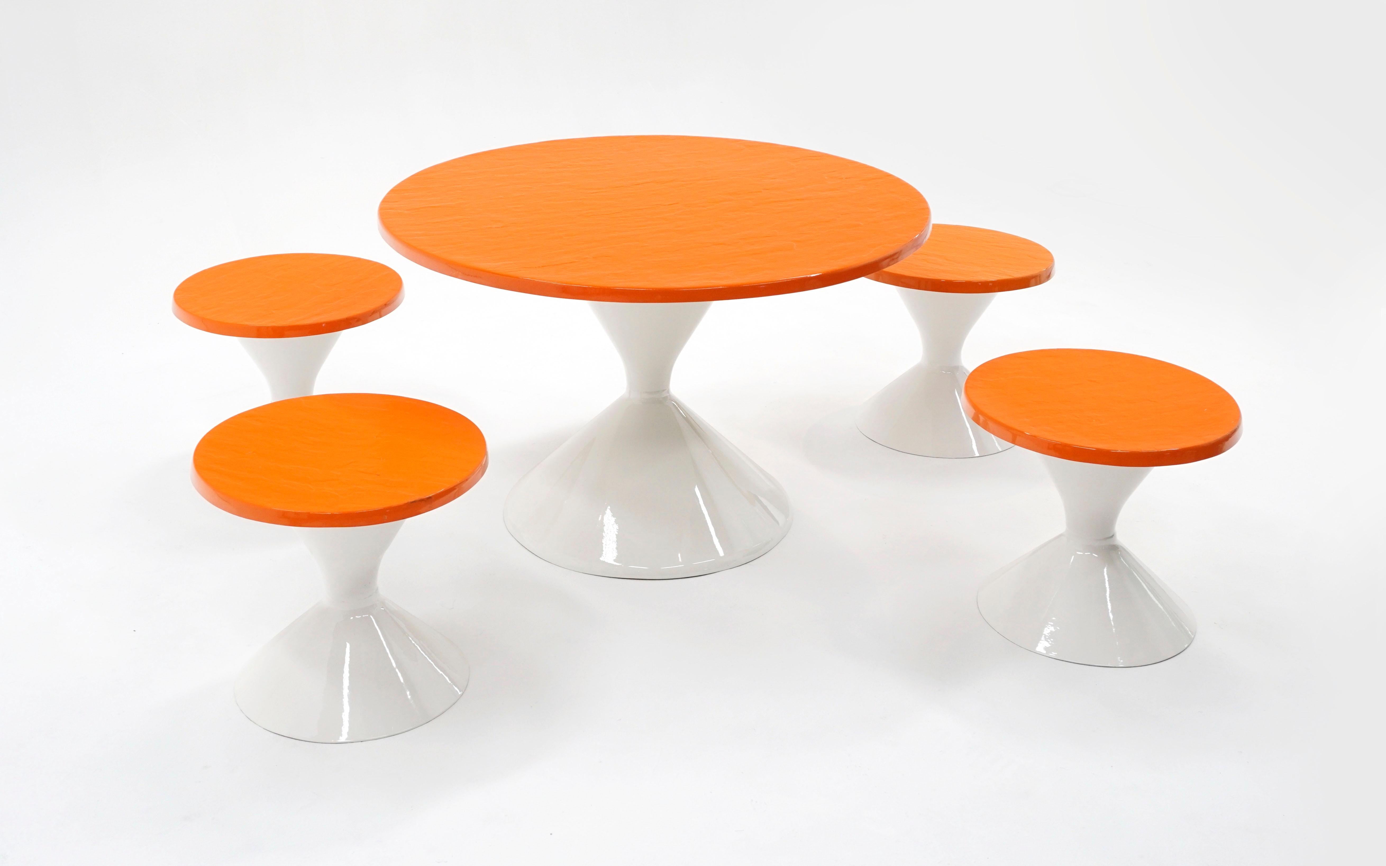 white outdoor table