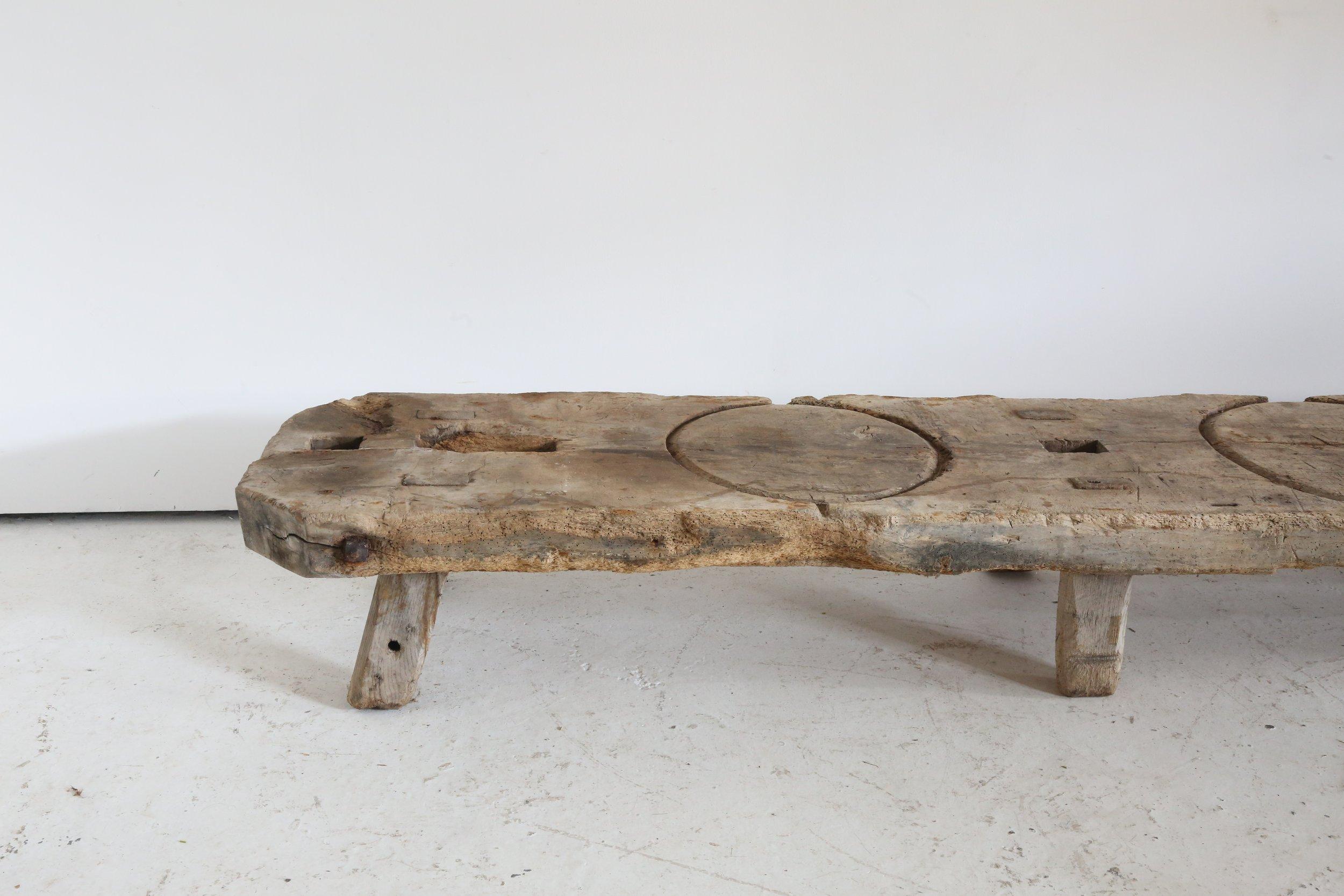 Oak Low Rustic Table