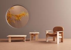 Niedriger skulpturaler Couchtisch aus Esche - Archipen 4 von NOOM
