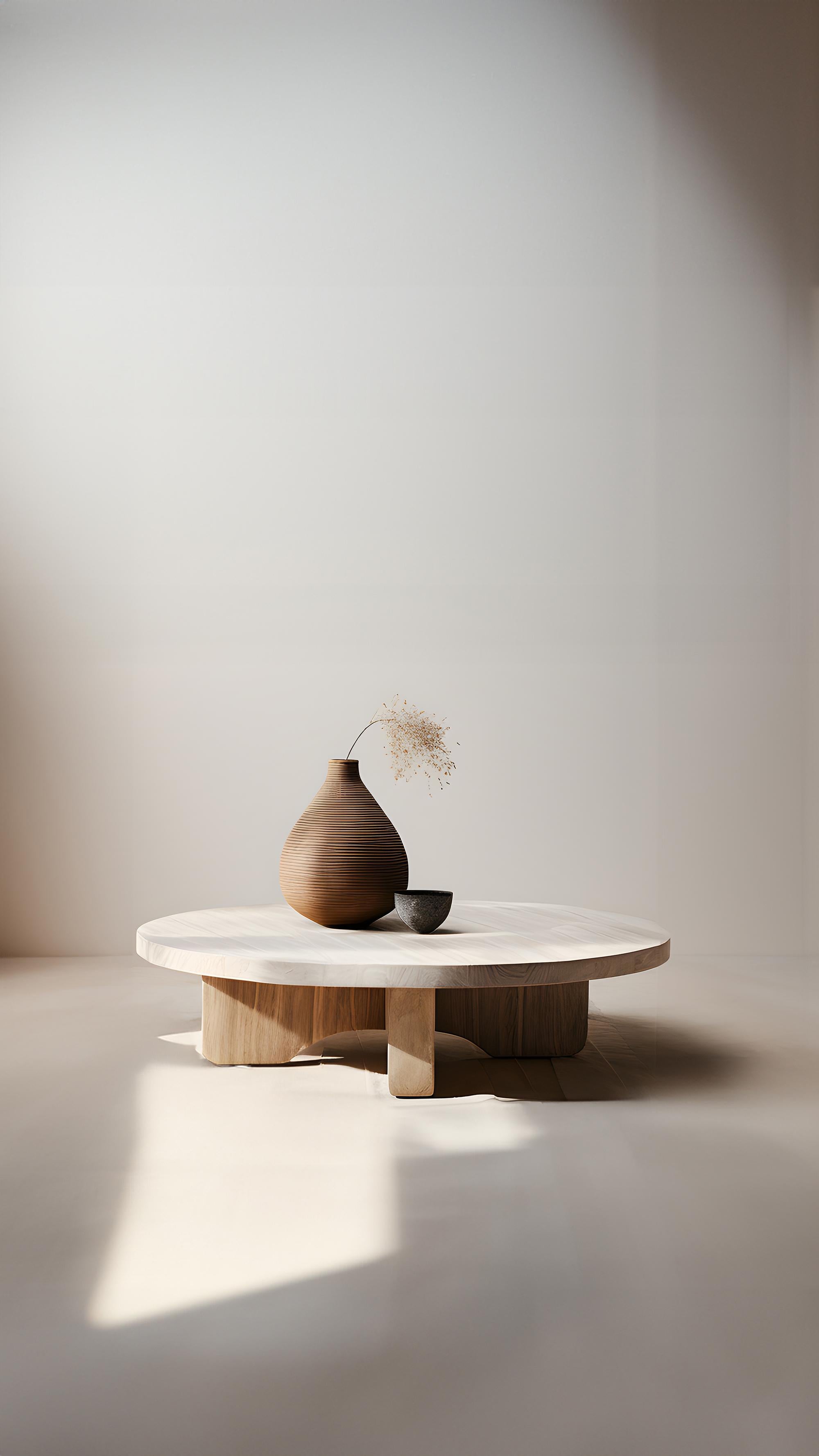 Low-Set Round Coffee Table - Dark Finish Fundamenta 42 by NONO For Sale 3