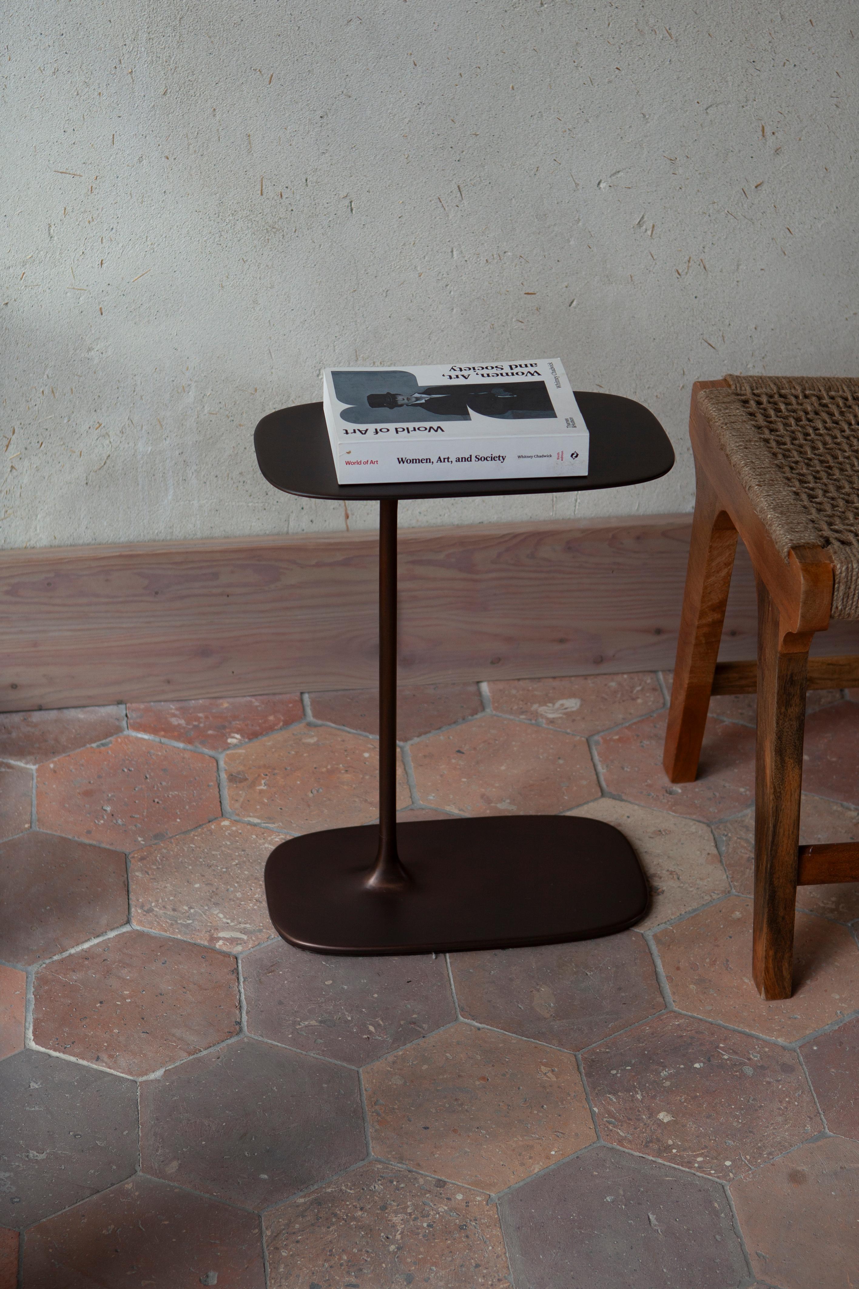 Low Side Table - Aged Brass For Sale 1