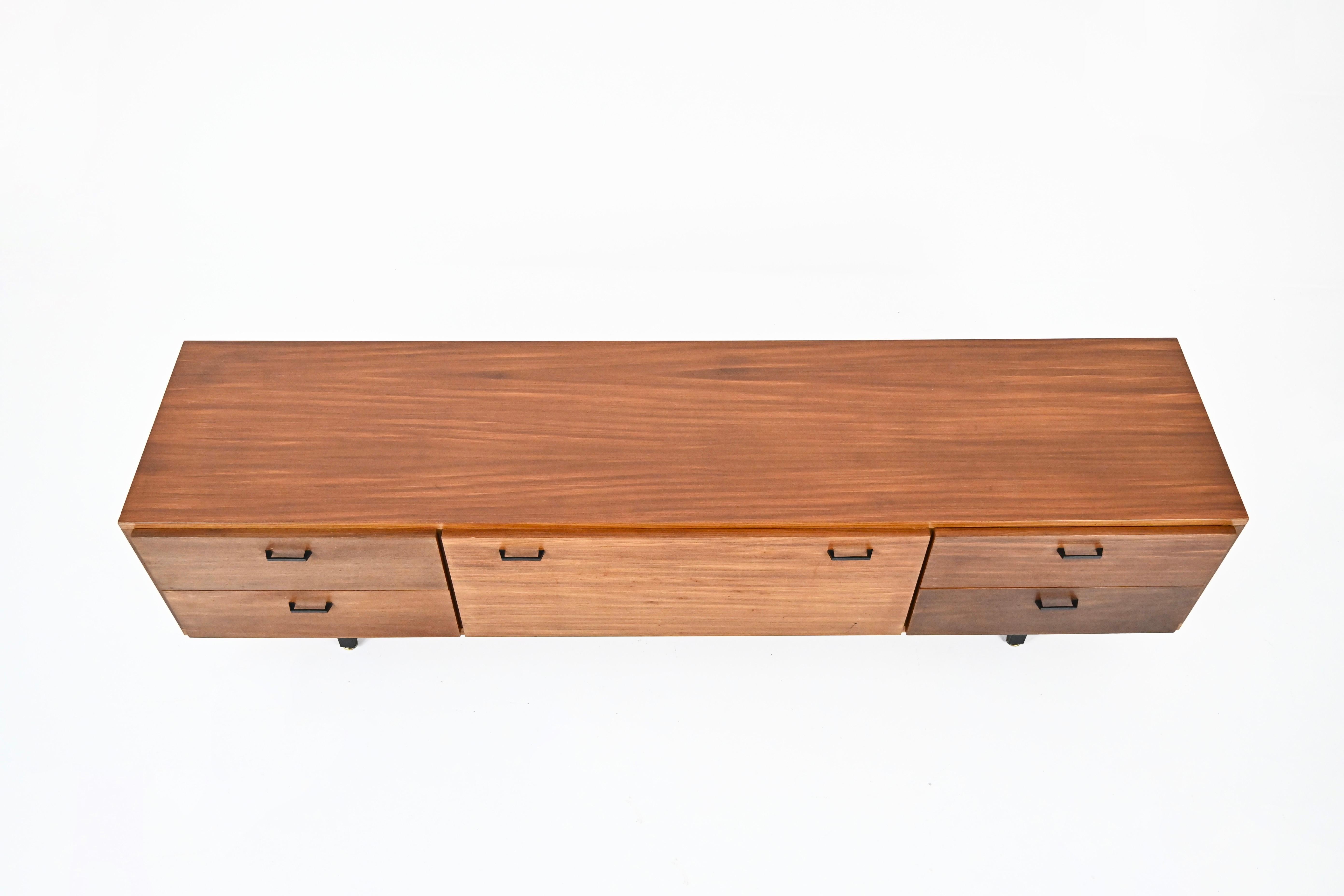 Wood Low Sideboard by Simpla Lux , 1970s For Sale