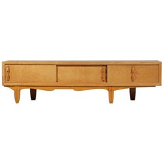 Low Sideboard in Burr Wood from the 70s