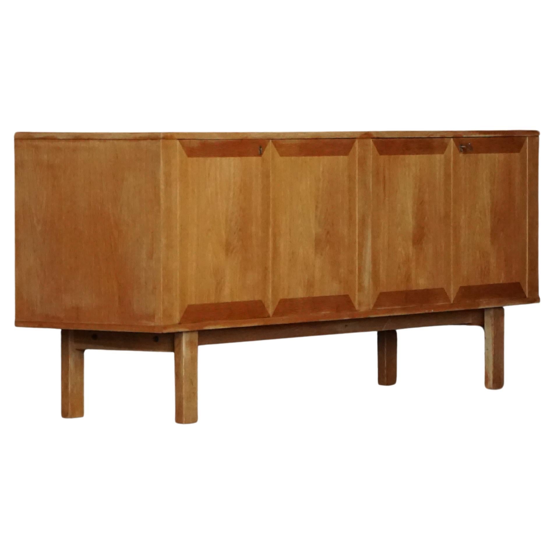 Low Sideboard in Oak, Mid Century Modern, Made by a Danish Cabinetmaker, 1960s