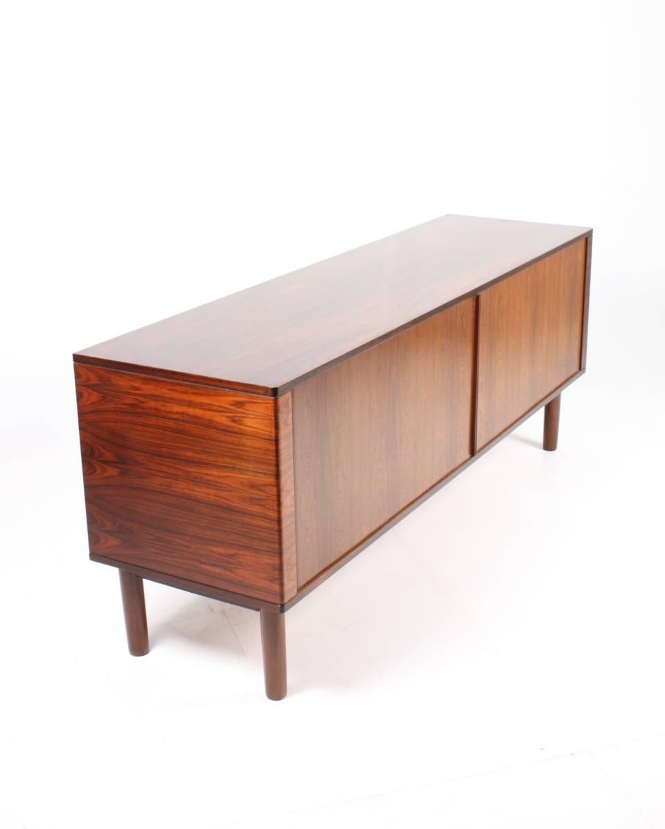 Scandinavian Modern Low Sideboard in Rosewood