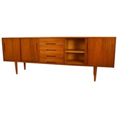 Vintage Low Sideboard Midcentury Sweden Teak Nils Jonsson 1960s Gigant