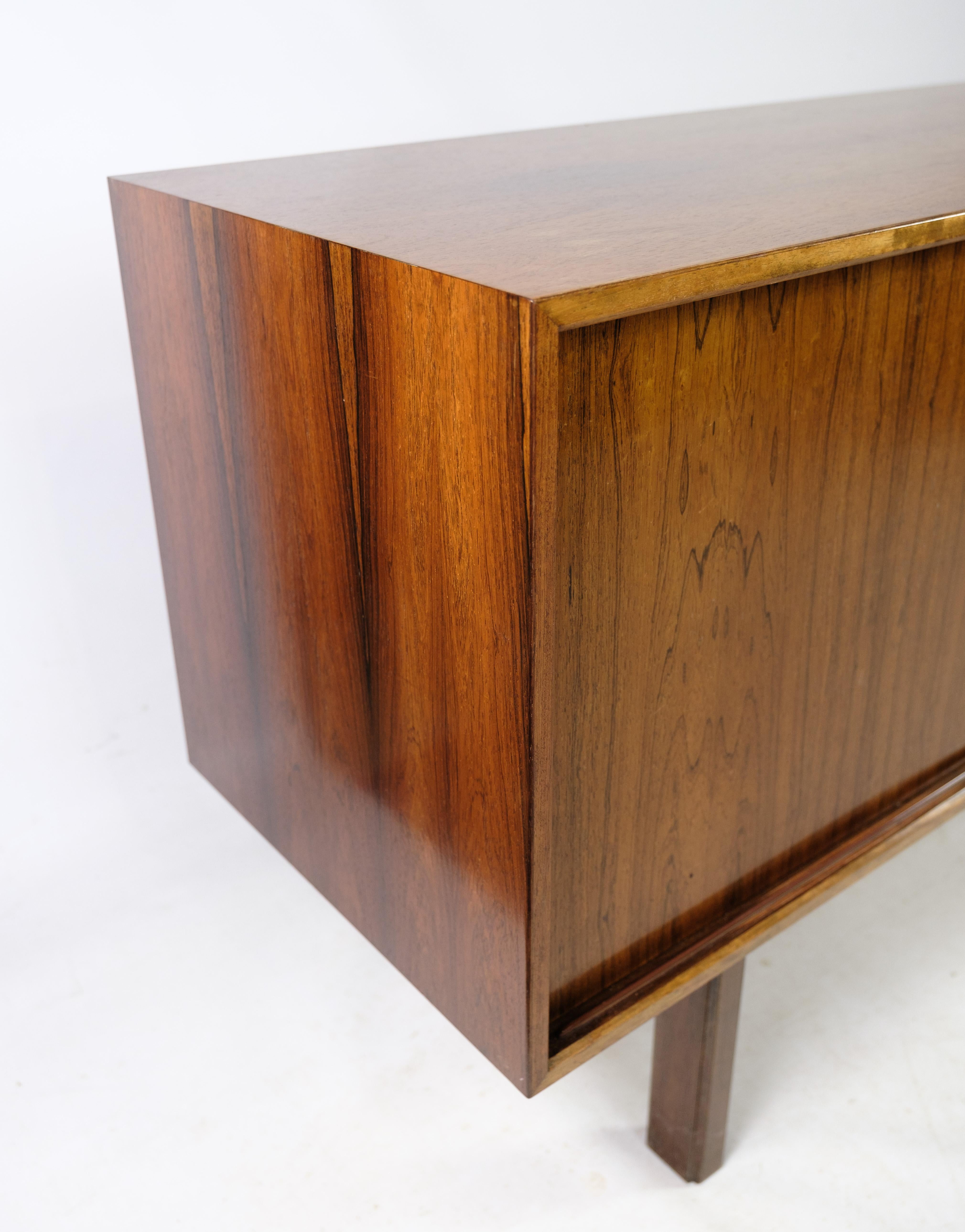 Low Sideboard By Omann Junior Made In Rosewood, Danish Design From 1960s For Sale 1
