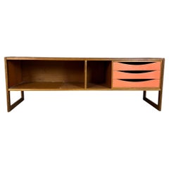 Niedriges Sideboard mit Schubladen, Dänemark 1960