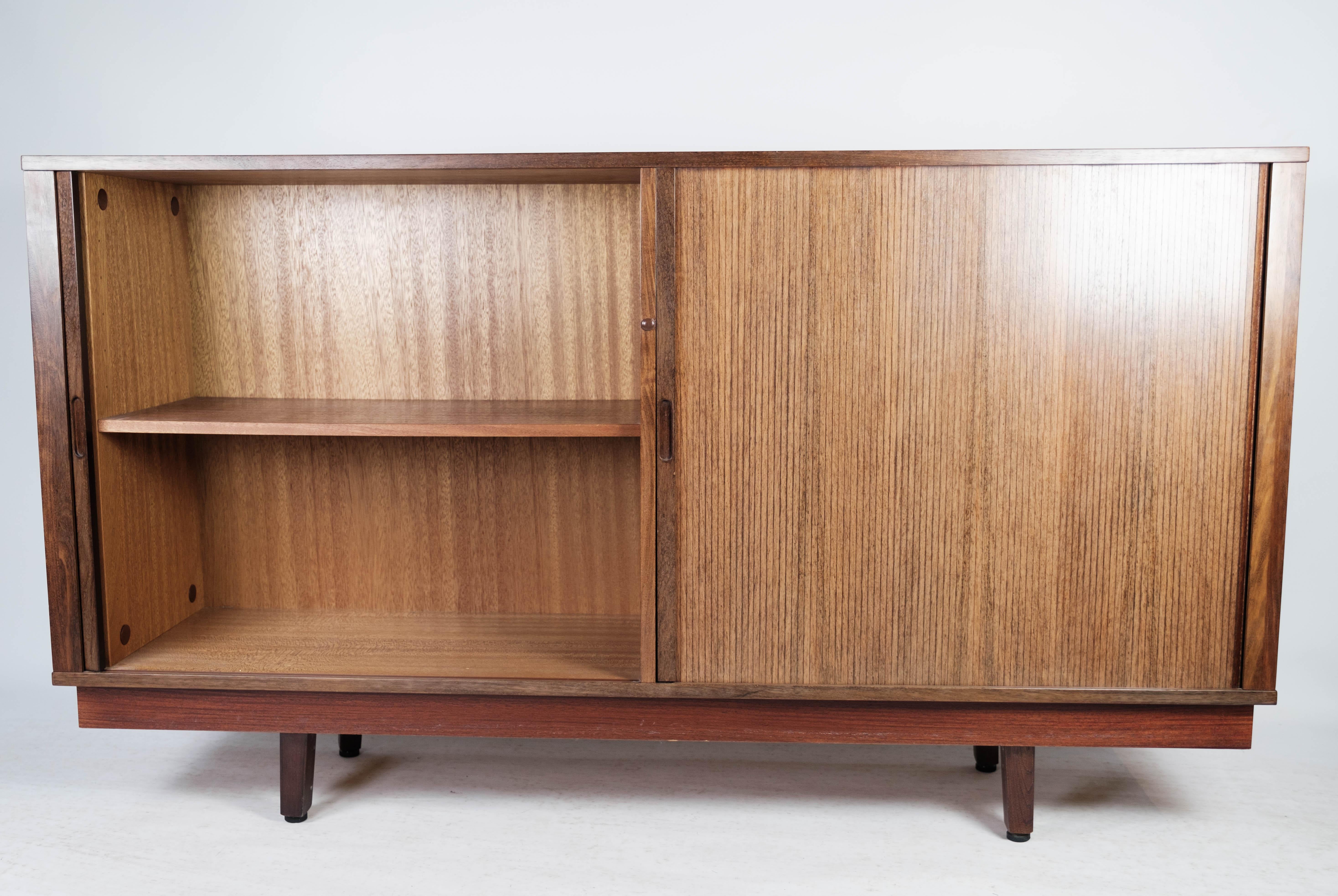 Low Sideboard with Sliding Doors in Rosewood of Danish Design from the 1960s 5