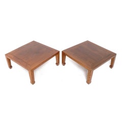 Low Slung Asian End Tables or Night Stands