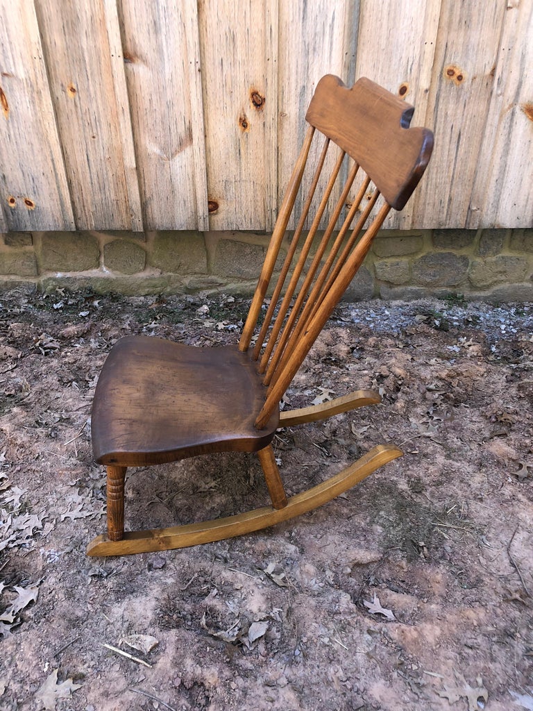 Low Slung Vintage Nursing Rocker at 1stDibs