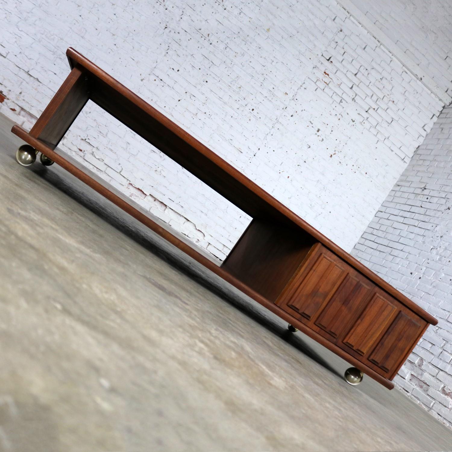low rectangular coffee table