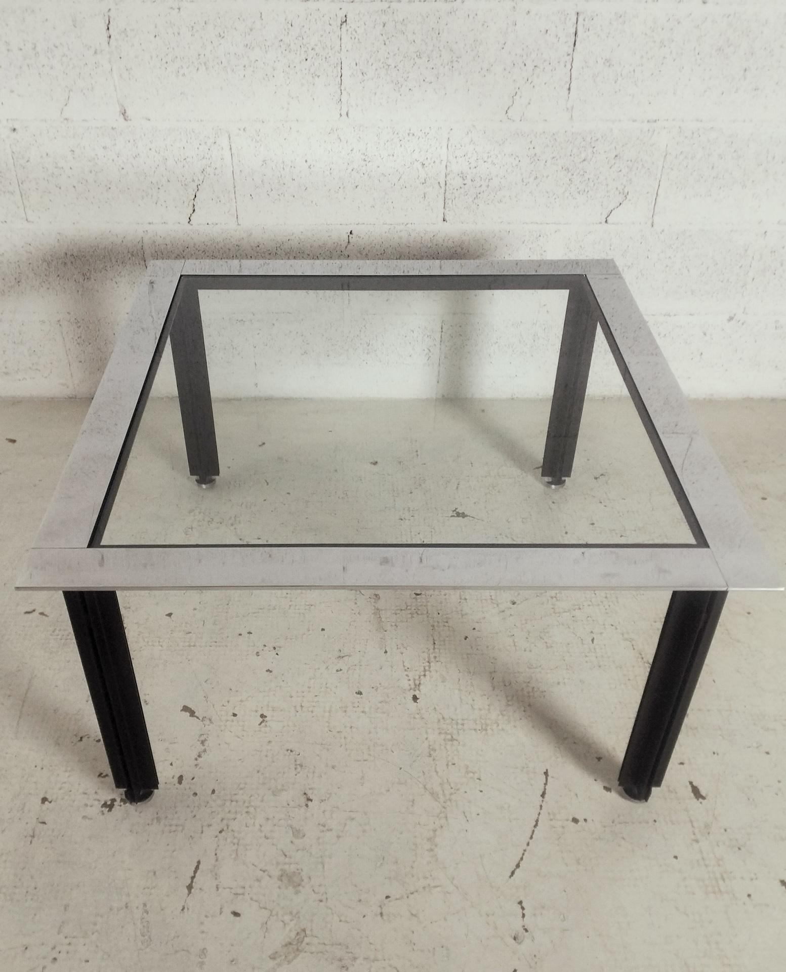 Mid-Century Modern Petite table basse Fasce cromate T10 de L.C. Dominioni pour Azucena 60s en vente