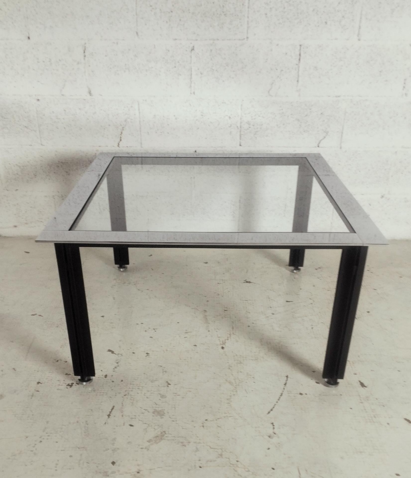 Métal Petite table basse Fasce cromate T10 de L.C. Dominioni pour Azucena 60s en vente