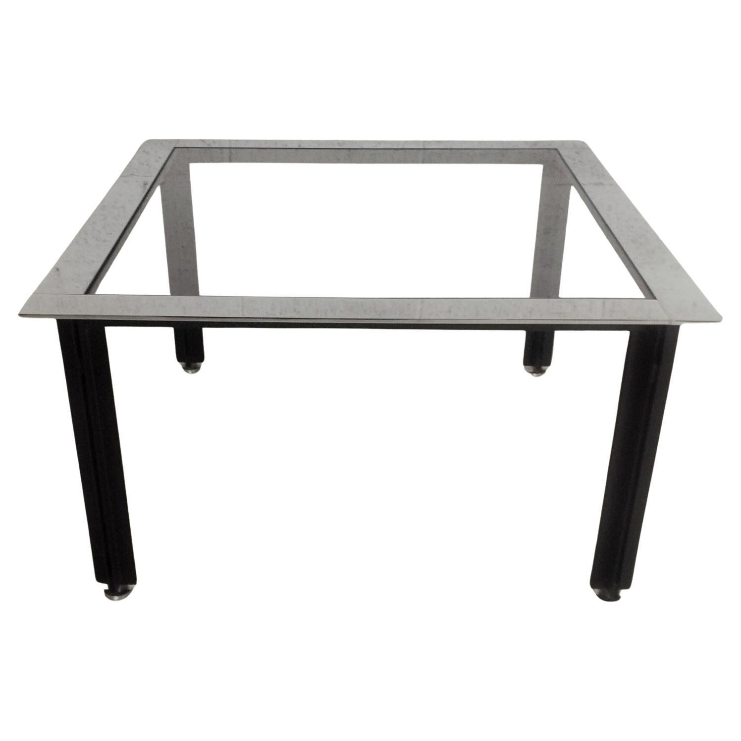 Niedriger kleiner Couchtisch Fasce Cromate T10 von L.C. Dominioni für Azucena 60er Jahre