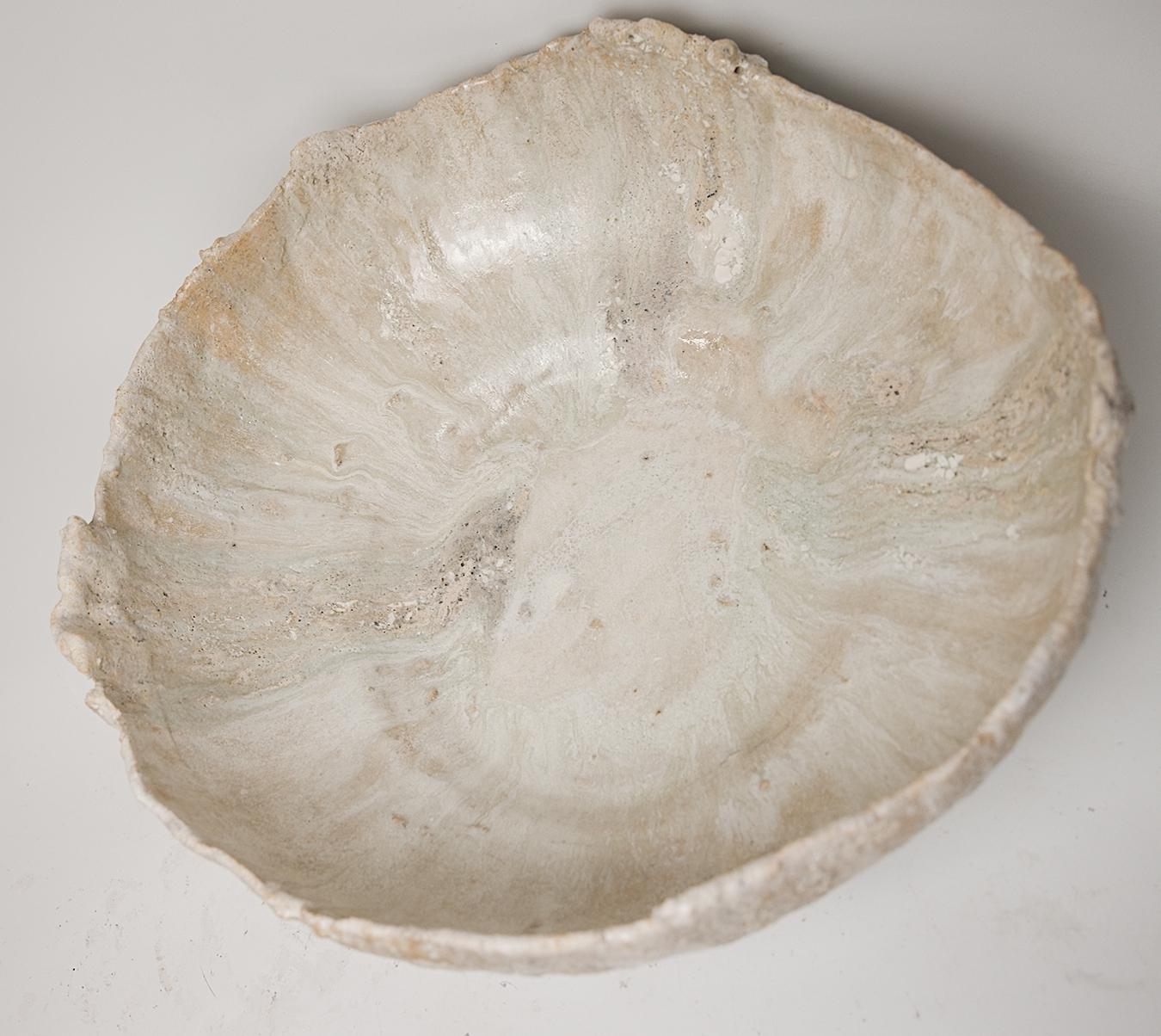 Low Stoneware  Bowl Vessel en vente 3