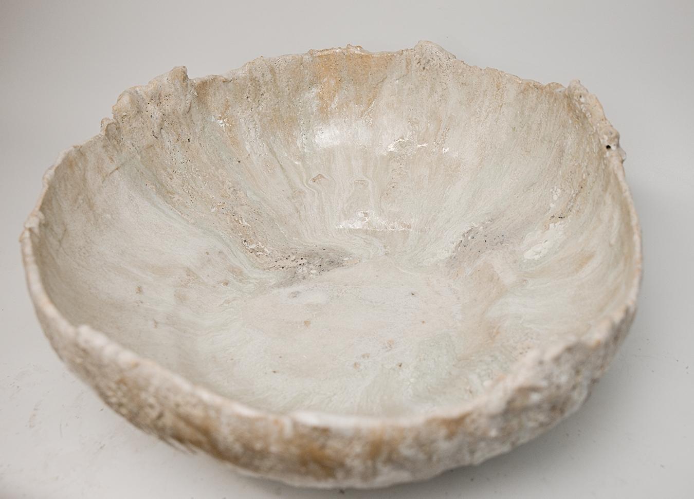Low Stoneware  Bowl Vessel en vente 5