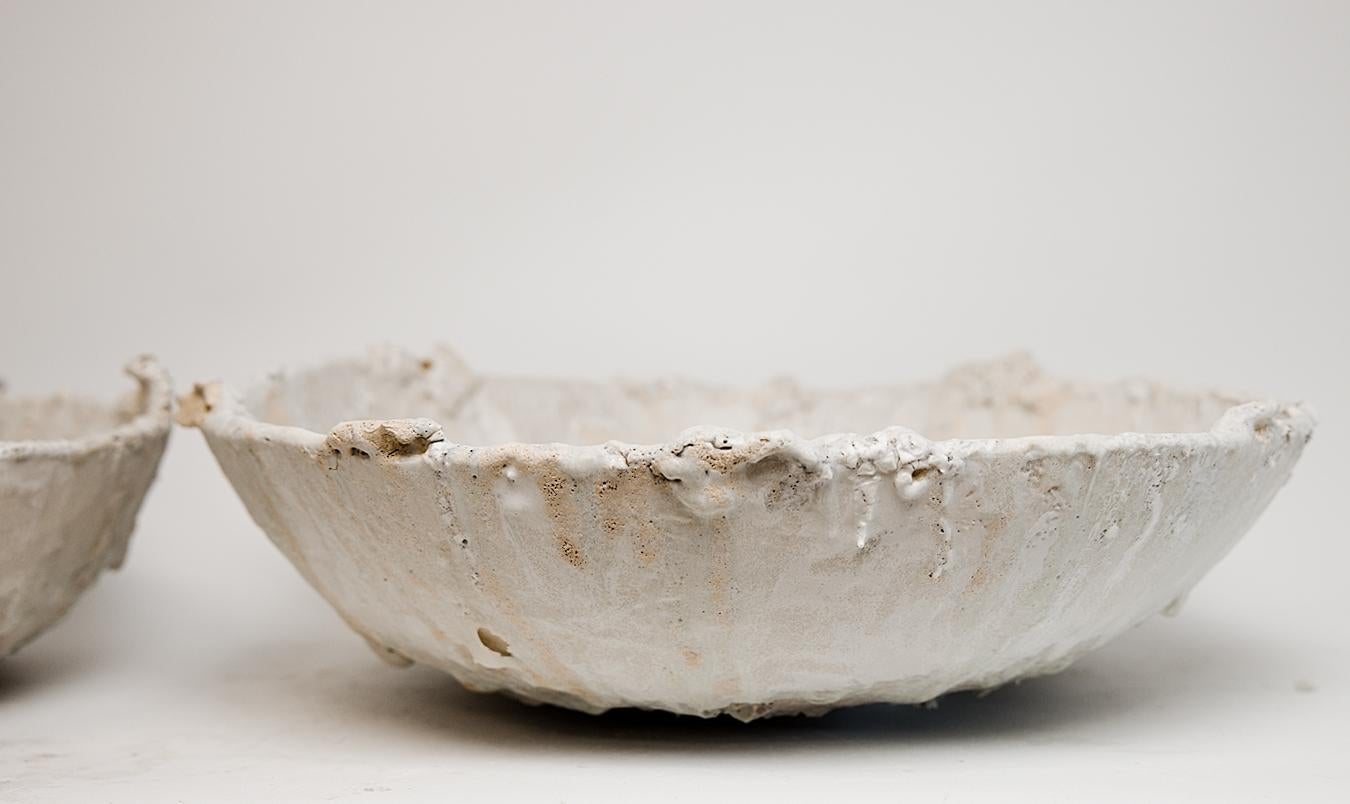 Fait main Low Stoneware  Bowl Vessel II- 16