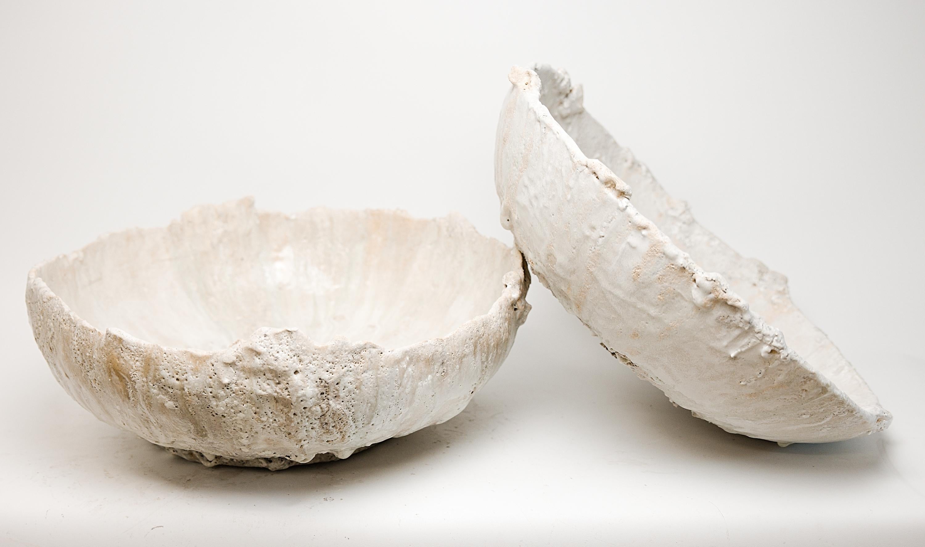 XXIe siècle et contemporain Low Stoneware  Bowl Vessel II- 16