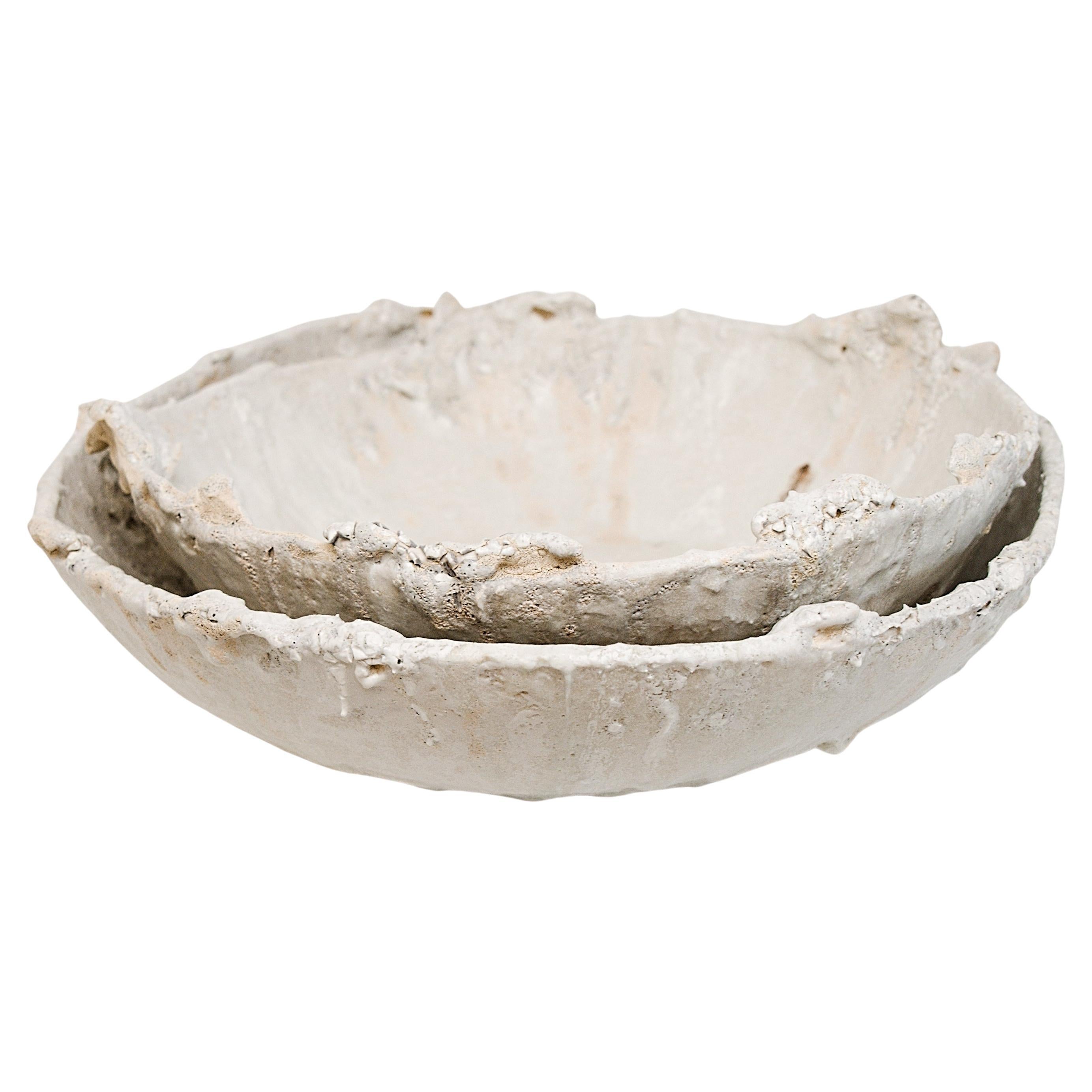 Low Stoneware  Bowl Vessel II- 16" wide