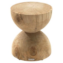 Taburete bajo / Mesa baja de un solo bloque de cedro Riva 1920 Clessidra
