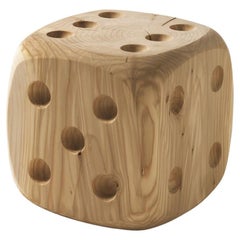 Taburete bajo / Mesa baja de un solo bloque de cedro Riva 1920 Dadone Pequeño