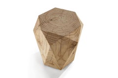 Low stool / Coffee table made of a single block of cedar Riva 1920 Diamond